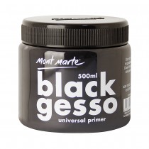 MEDIUMS & TEXTURES-BLACK GESSO UNIVERCEL PRIMER MPA0040 500ML TUB